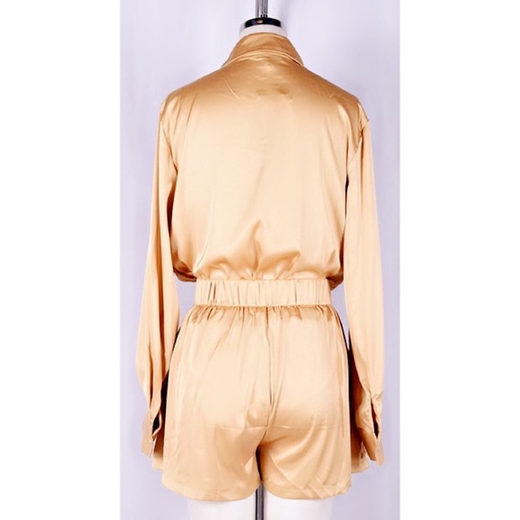 Fashion Nova Satin Short Set - Picture 6 of 6